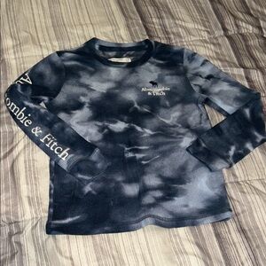 Abercrombie & Fitch Kids Blue Tie-Dye Long Sleeve Shirt size 7/8